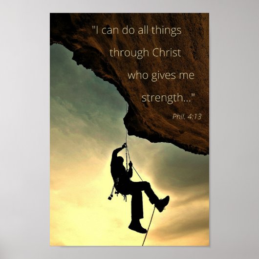 Ik kan alle dingen doen met Christus Poster 11 x 1 (Voorkant)