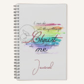 Ik kan alle dingen doen notitieboek (Voorkant)