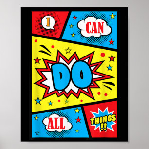 Ik kan alle dingen doen positieve affirmaties cite poster