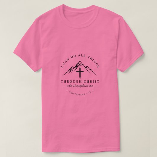 Ik kan alle dingen doen t-shirt (Design voorkant)