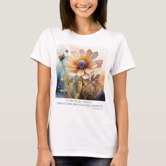 Ik kan alle dingen doen t-shirt (Voorkant)