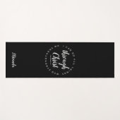Ik kan alle dingen doen via Christ Black & White Yogamat (Voorkant (horizontaal))