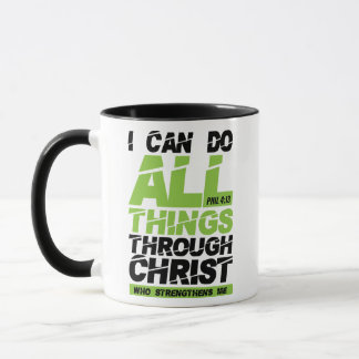 Ik kan alle dingen doen via Christus bijbel vers Mok
