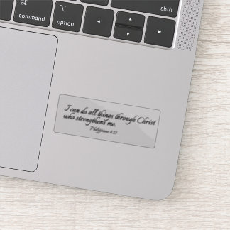 Ik kan alle dingen doen via Christus - Clear Sticker