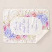 Ik kan alle dingen doen via Christus - Filippijnen Sherpa Deken (Voorkant (horizontaal))