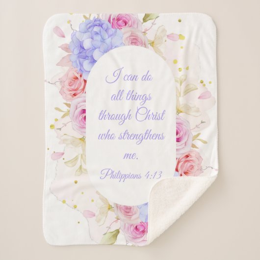Ik kan alle dingen doen via Christus - Filippijnen Sherpa Deken (Voorkant)