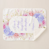 Ik kan alle dingen doen via Christus - Filippijnen Sherpa Deken (Voorkant (horizontaal))