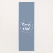 Ik kan alle dingen doen via Christus tekst Dusty B Yogamat (Achterkant)