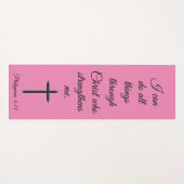 Ik kan alle dingen door Christus Manuscript doen Yogamat (Voorkant (horizontaal))