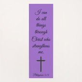 Ik kan alle dingen door Christus Manuscript doen Yogamat (Voorkant)