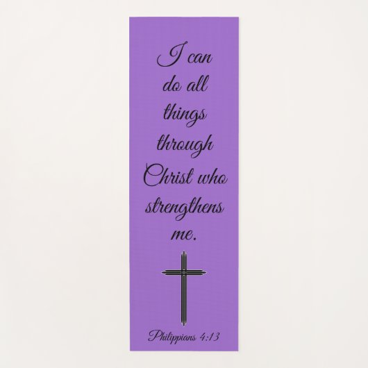 Ik kan alle dingen door Christus Manuscript doen Yogamat (Voorkant)