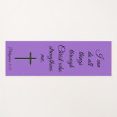 Ik kan alle dingen door Christus Manuscript doen Yogamat (Voorkant (horizontaal))