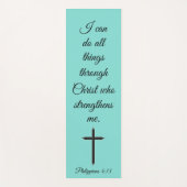 Ik kan alle dingen door Christus Manuscript doen Yogamat (Voorkant)