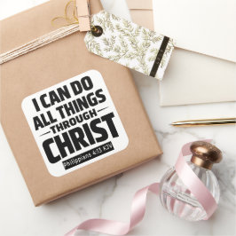 Ik kan alle dingen Filip 4 13 KJV Sticker