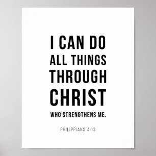 Ik kan alle dingen Filippenzen 4:13 Poster