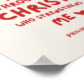 Ik kan alle dingen Filippenzen 4:13 Poster (Hoek)