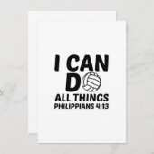 IK KAN ALLE DINGEN VOLLEYBALL DOEN BEDANKKAART (Voorkant / Achterkant)