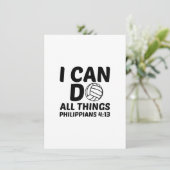 IK KAN ALLE DINGEN VOLLEYBALL DOEN BEDANKKAART (Staand voorkant)