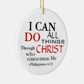 IK KAN ALLE FILIPIJNEN 4:13 KERAMISCH ORNAMENT (Rechts)