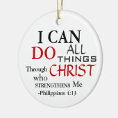 IK KAN ALLE FILIPIJNEN 4:13 KERAMISCH ORNAMENT (Links)