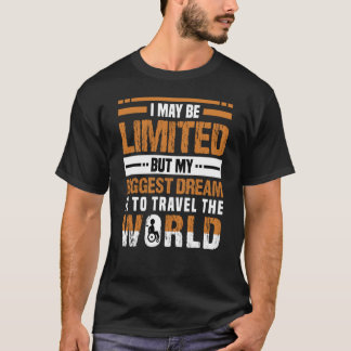 Ik kan alleen maar de wereldrolstoelgebruiker reiz t-shirt