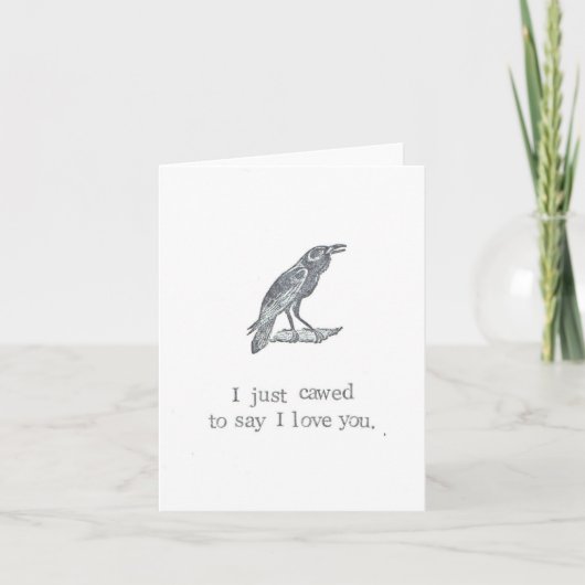 Ik kan alleen zeggen dat ik van je hou kaart (Voorkant)