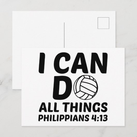 IK KAN ALLEMAAL VOLLEYBAL DOEN BRIEFKAART (Voorkant / Achterkant)