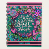 Ik kan alles doen bijbelvers bloemen planner (Voorkant)