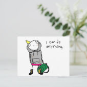 Ik kan alles doen. briefkaart (Staand voorkant)