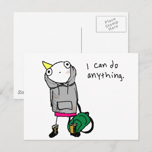 Ik kan alles doen. briefkaart (Voorkant / Achterkant)