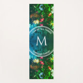 IK KAN ALLES DOEN Christelijk Monogram Bloemen Yogamat (Voorkant)