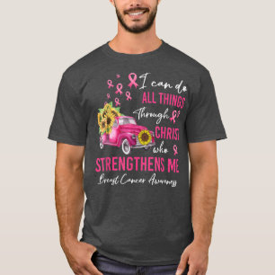 Ik kan alles doen door borstkanker te belonen t-shirt
