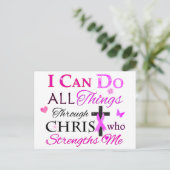 IK KAN ALLES DOEN DOOR CHRIST BRIEFKAART (Staand voorkant)