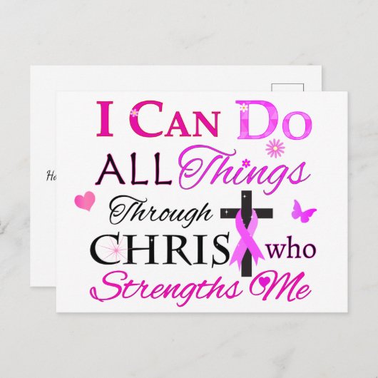 IK KAN ALLES DOEN DOOR CHRIST BRIEFKAART (Voorkant / Achterkant)