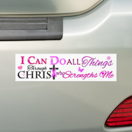 IK KAN ALLES DOEN DOOR CHRIST BUMPERSTICKER