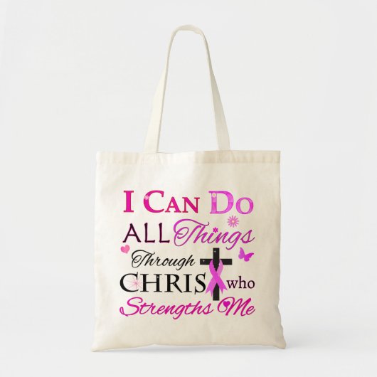 IK KAN ALLES DOEN DOOR CHRIST TOTE BAG (Voorkant)