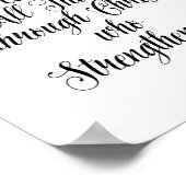 Ik kan alles doen door Christelijke afdrukken van  Poster (Hoek)