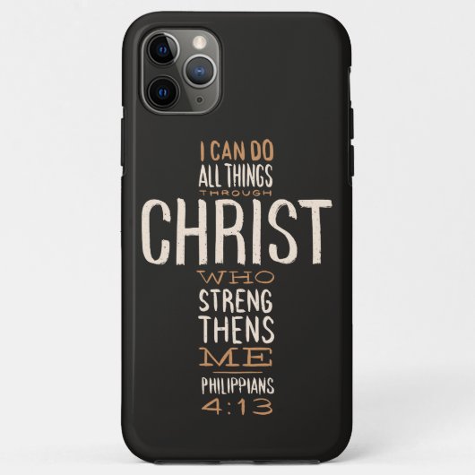 Ik kan alles doen door Christus Bijbelvers Case-Mate iPhone Case (Achterkant)