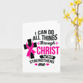 Ik kan alles doen door Christus Borstkanker A Kaart (Gele Bloem)