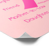 Ik kan alles doen door Christus Breast Kanker Poster (Hoek)