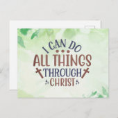 Ik kan alles doen door Christus Briefkaart (Voorkant / Achterkant)
