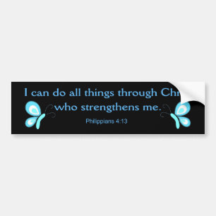Ik kan alles doen door Christus Bumpersticker