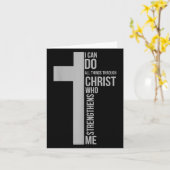 Ik kan alles doen door Christus die mij kracht gee Kaart (Gele Bloem)
