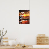 Ik kan alles doen door Christus die mij versterkt Poster (Keuken)