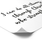 Ik kan alles doen door Christus die sterft Poster (Hoek)