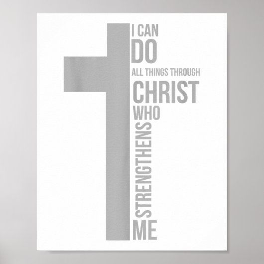 Ik kan alles doen door Christus die sterft Poster (Voorkant)