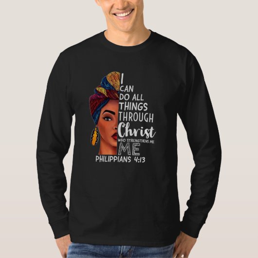 Ik kan alles doen door Christus die sterft T-shirt (Voorkant)