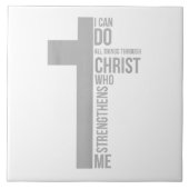 Ik kan alles doen door Christus die sterft Tegeltje (Voorkant)