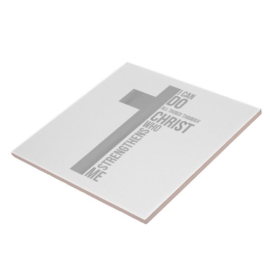 Ik kan alles doen door Christus die sterft Tegeltje (Zijkant)