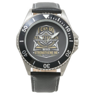 Ik kan alles doen door Christus Horloge